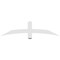 Ekena Millwork Bellingham Architectural Grade PVC Gable Bracket, 60"W x 15"H x 2"D x 4"F, 6/12 Pitch GBP060X15X0204BEL00 - alternate 4